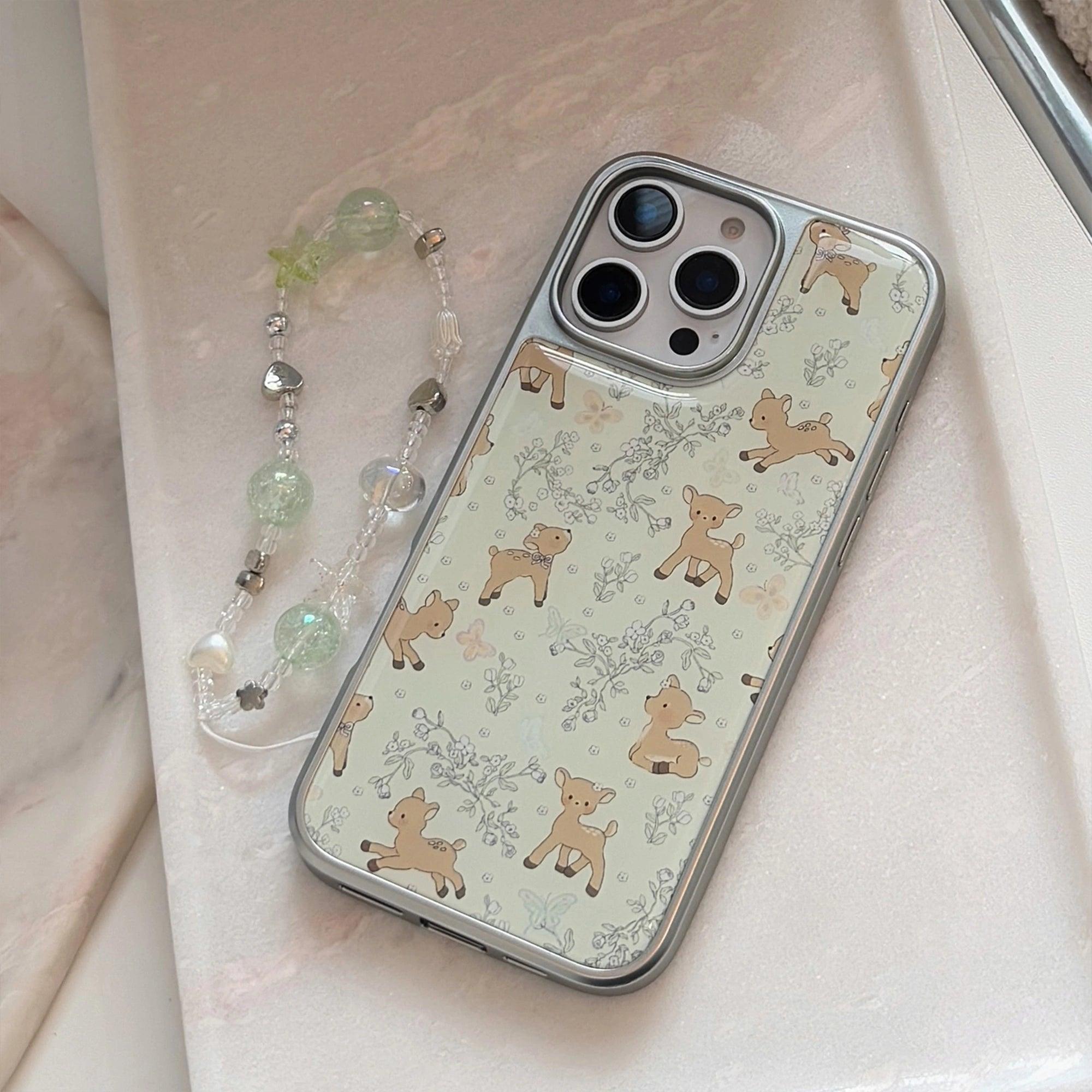 Baby Deer in the Garden - iPhone Case